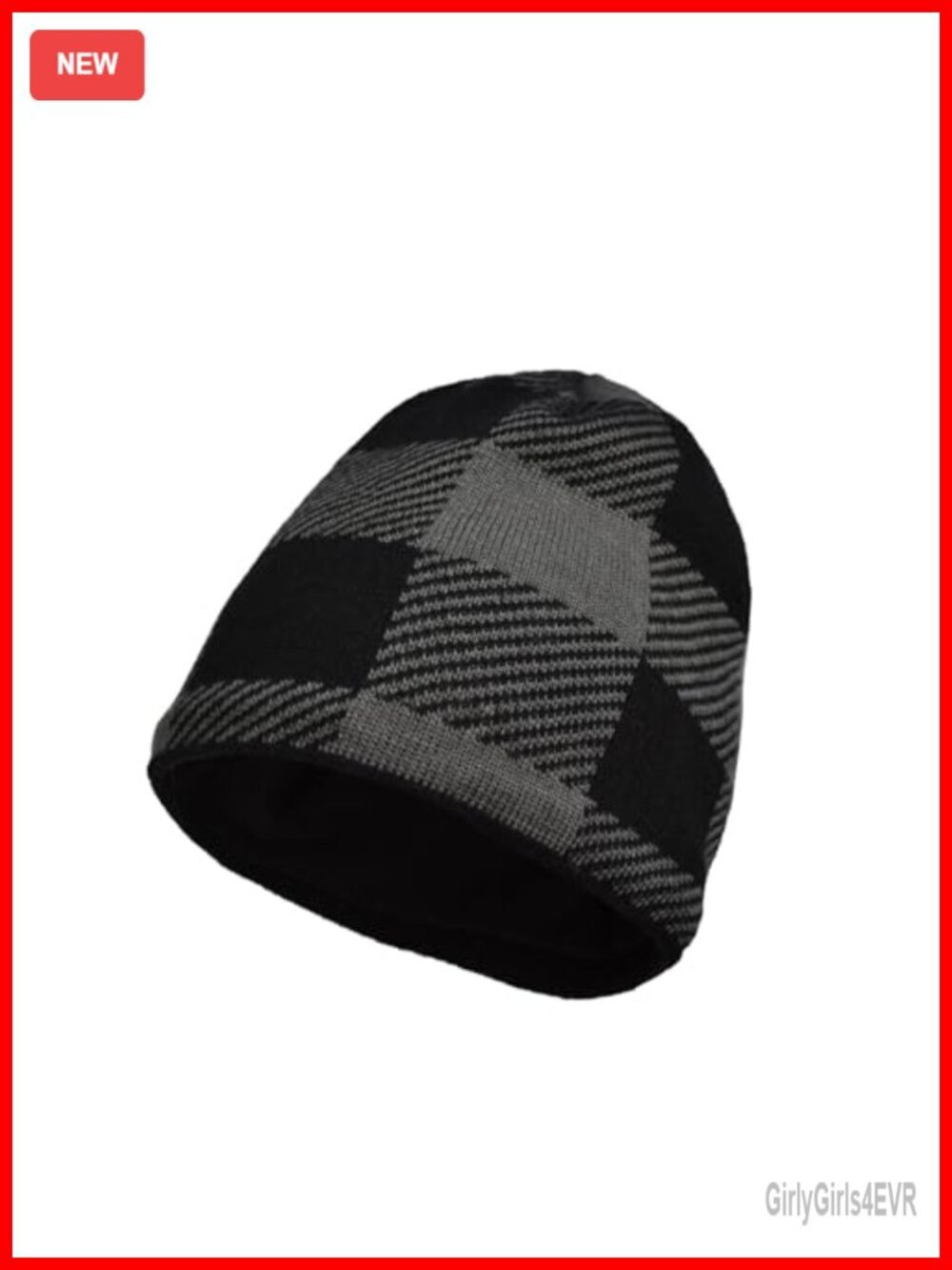 Waterproof Beanie, Knit Thermal Insulated Beanie, Fleece Lined Hat, Windproof